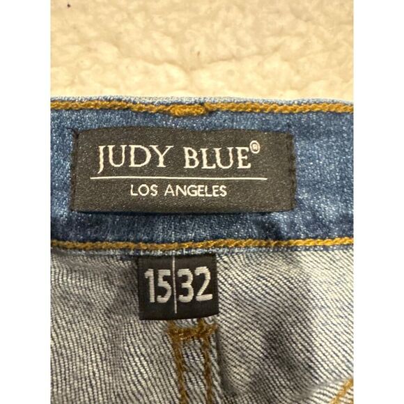 Judy Blue Jeans Size 15 / 32 Skinny Fit Distressed JB8250MD - Picture 3 of 5